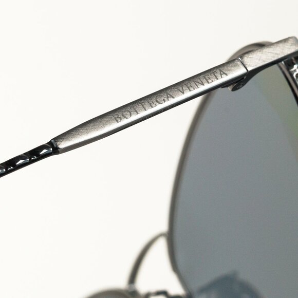 Bottega Veneta BV0245S Ruthenium, Grey & Black Cat-Eye Sunglasses - Picture 7 of 10